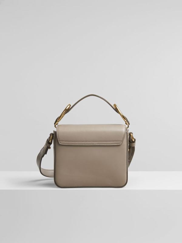 Mini Bolsos Mujer Chloé C Gris Suede ZVPX74561